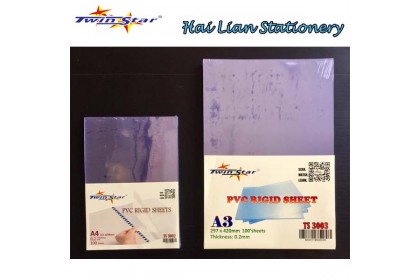 Twin Star A4/ A3 PVC Rigid Sheets Twin Star A4/ A3 PVC Rigid Sheets
